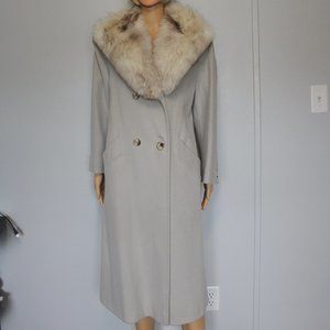 #396 Wool/fox fur coat